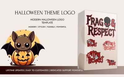 Halloween Horror Logo Sjabloon