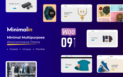 Minimalin - Минималистичная многоцелевая тема WordPress для WooCommerce