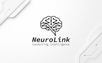 NeuroLink – Artificial Intelligence &amp;amp; Neural Network Technology Logo Template