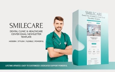 SmileCare – Dental Clinic &amp;amp; Healthcare Center Email Newsletter Template