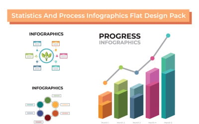 Statistics And Process Infographics Pack