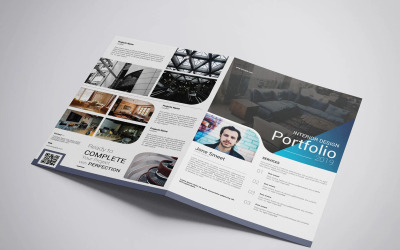 Bifold Interior Design Portfolio Template