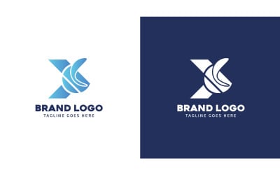 Kreativ abstrakt logotypdesign med gradientfärger