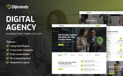 Dijimindz - Creative Digital Agency Elementor Kit