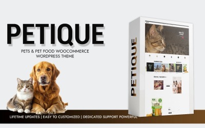 Petique – WooCommerce WordPress-tema för husdjur och djurfoder