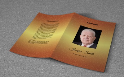 Printable Memorial Funeral Template