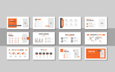 Professional Pitch Deck Presentation Slide Template for Corporate Business