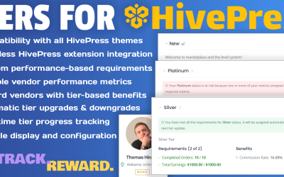 Tiers for HivePress – Vendor Tiers &amp;amp; Commissions