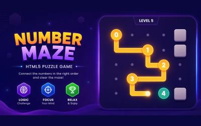 NumberMaze | HTML5 getallenpadpuzzelspel