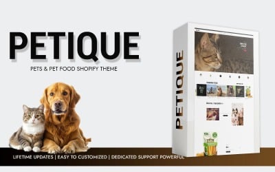 Petique – Shopify-Theme für Haustiere und Tierfutter