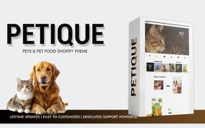 Petique – Tema Shopify per animali domestici e alimenti per animali