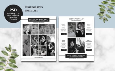 Photographer Pricing Flyer Template