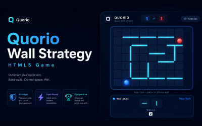 Quorio | Стратегическая настольная игра на HTML5 – с ИИ и для 2 игроков