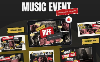 Riff - Musikevenemang PowerPoint