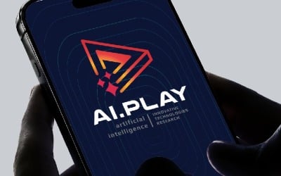 Ai Play Button Professional Logo