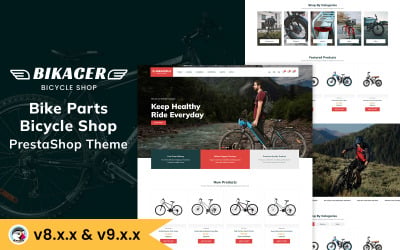 Bikacer - Tema Prestashop para Loja de Bicicletas e Peças de Bicicleta