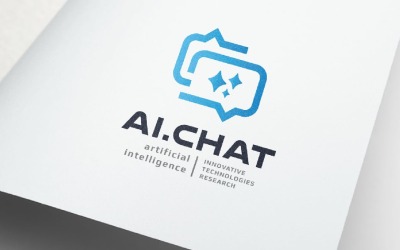 Chattbubblor Ai Professional-logotyp