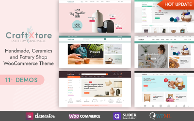 CraftXtore - Handmade, Ceramics and Pottery Shop WooCommerce Theme