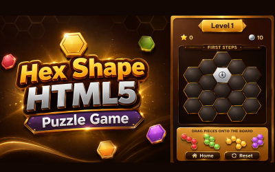 HexaBlock – Gioco di puzzle a forma esagonale in HTML5