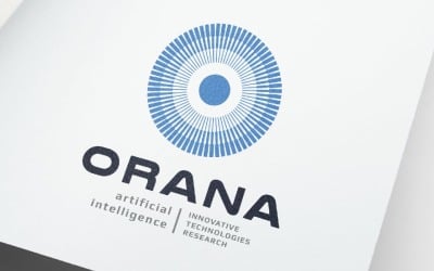 Letter O Circular Sunburst Ai Logo