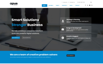 Szablon Joomla dla Opus Business Corporation