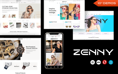 Zenny - Tema WordPress Elementor WooCommerce para Joias, Relógios e Óculos