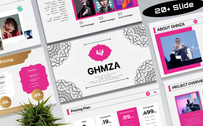 Arapça Yazı Tipiyle Yazılmış PowerPoint Sunum Şablonu