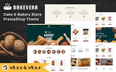 Bakevera - Tema PrestaShop para Loja de Bolos e Produtos de Padaria