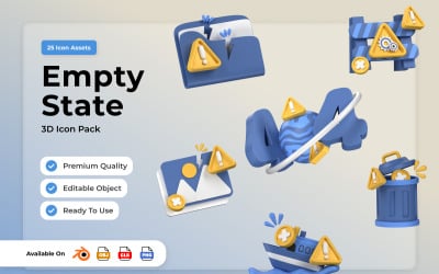 Boş Durum 3D Simge Paketleri