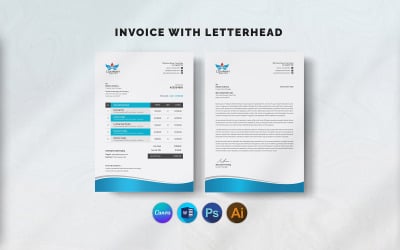 Canva brevpapper och fakturapaket