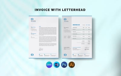 Canva Modern levélpapír és számla csomag