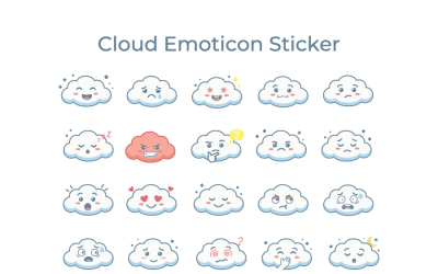 Cloud Cartoon Emotion Emoticon
