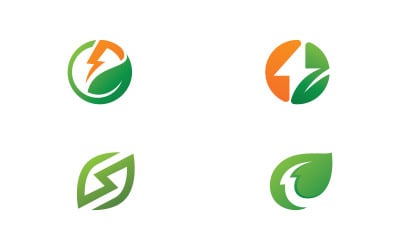 Symbol logo Eco Energy Vector V13