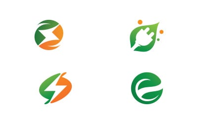 Symbol logo Eco Energy Vector V14