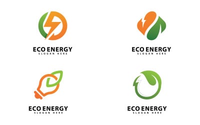 Symbol logo Eco Energy Vector V15