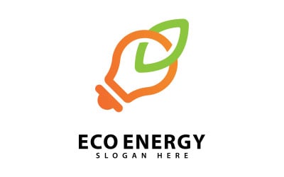 Symbol logo Eco Energy Vector V7