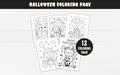 Halloween Coloring Pages for Kids – 12 Printable Halloween Coloring Sheets