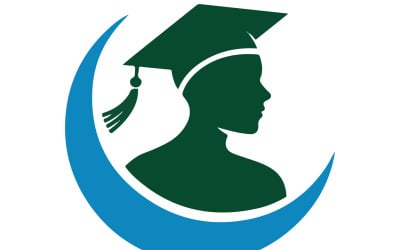 Modernes Abschluss- und Gemeinschaftslogo