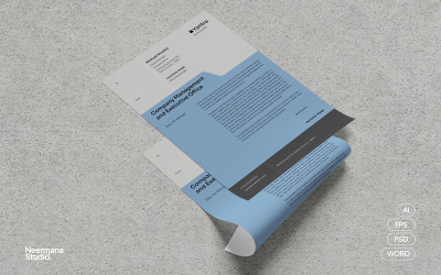 Simple Folder Theme Letterhead