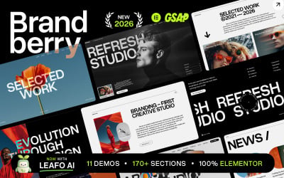 Brandberry – Creative Elementor AI-Powered WordPress Theme