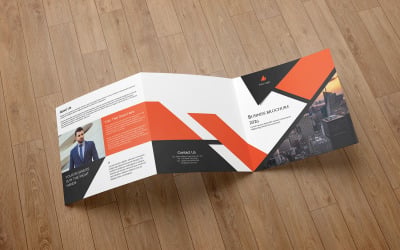 Broszura korporacyjna Square Trifold