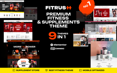 Fitrush - Tema WordPress per integratori alimentari e fitness