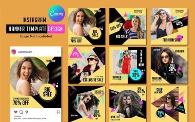 Plantilla para publicaciones promocionales de Instagram