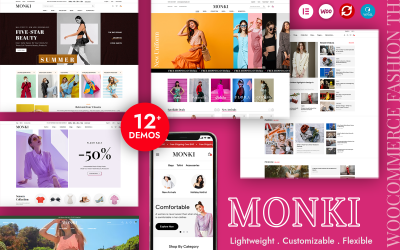 Monki – Elementor Fashion WooCommerce WordPress Theme