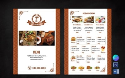 Professional Restaurant Menu Template
