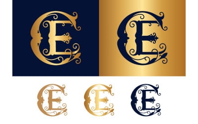 Elegant CE monogram design for branding.