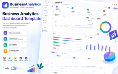 Analytix Pro - Business Analytics Dashboard HTML5 Tailwind CSS-sjabloon