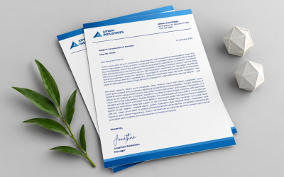 ARWAI Industries – Современный шаблон фирменного бланка ⭐