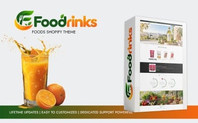 Foodrinks – Yiyecek ve İçecekler Shopify Teması