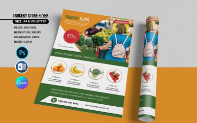 Ontwerp van een supermarktflyer